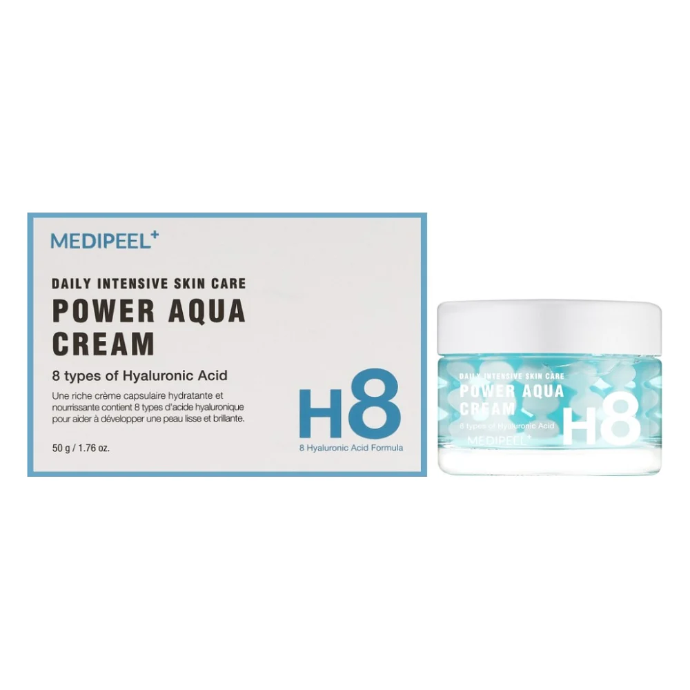 Крем для обличчя Medi-Peel Power Aqua Cream У кульках для інтенсивного зволоження шкіри 50 г (8809409346656)