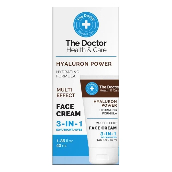 Крем для обличчя The Doctor Health & Care Hyaluron Power Face Cream 3в1 40 мл (5901845509299)