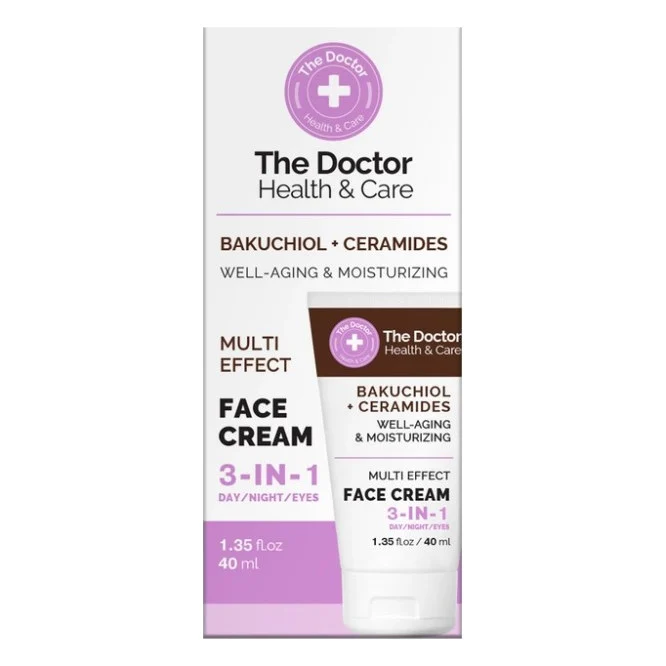 Крем для обличчя The Doctor Health & Care Bakuchiol + Ceramides Face Cream 3в1 40 мл (5901845509343)