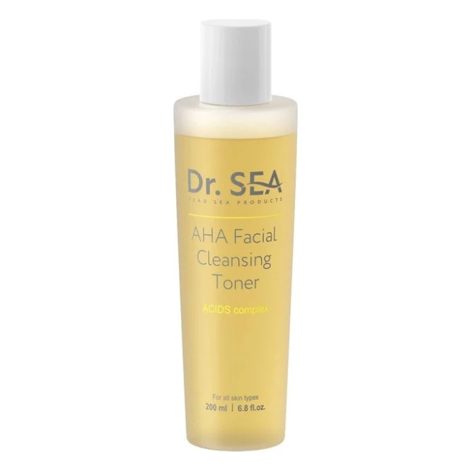 Тонік для обличчя Dr. Sea AHA Facial Cleansing Toner 200 мл (7293720020806)