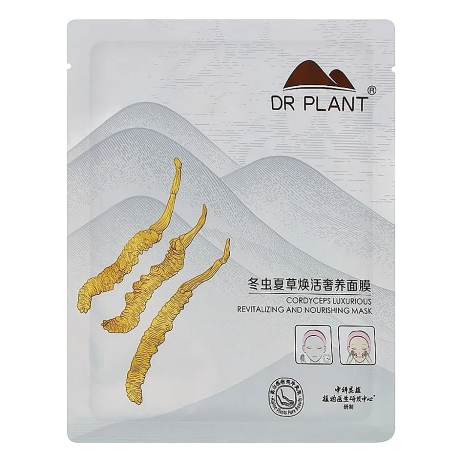 Маска для обличчя Dr. Plant Cordyceps Sinensis Revitalizing and Nourishing Mask Відновлююча Живильна 1 шт (6959436315971)