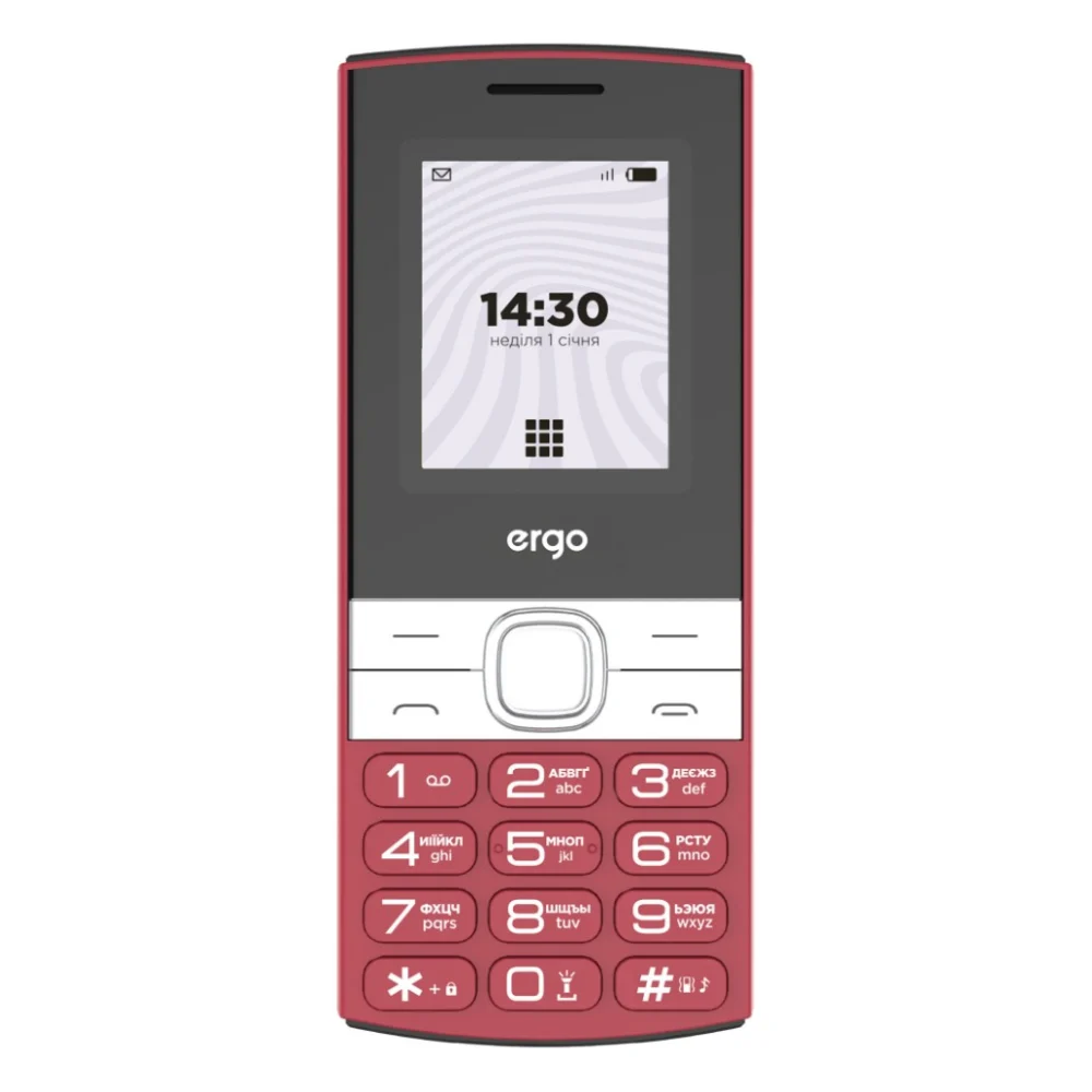 Мобільний телефон Ergo B185 Red — фото 2