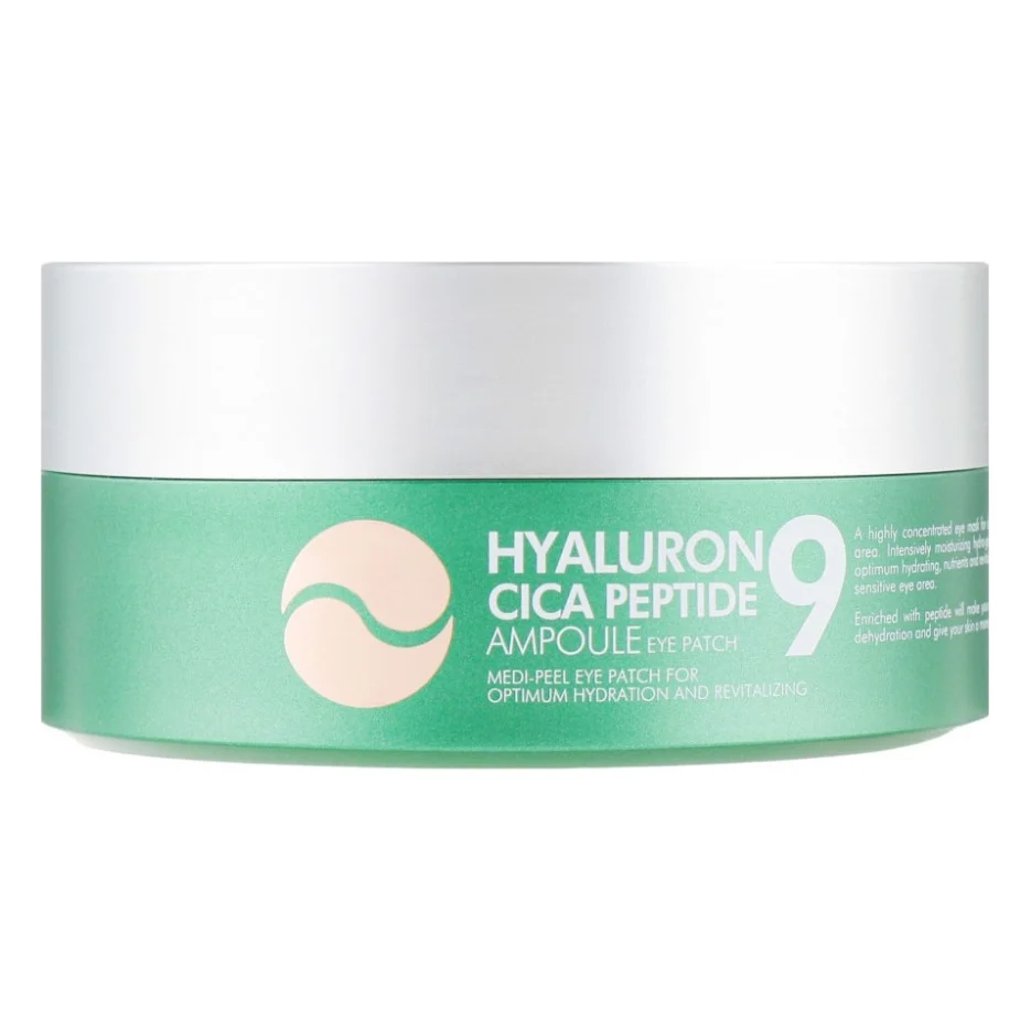 Патчі під очі Medi-Peel Hyaluron Cica Peptide 9 Ampoule Eye Patch Гідрогелеві Заспокійливі з пептидами 60 шт. (8809409343648)