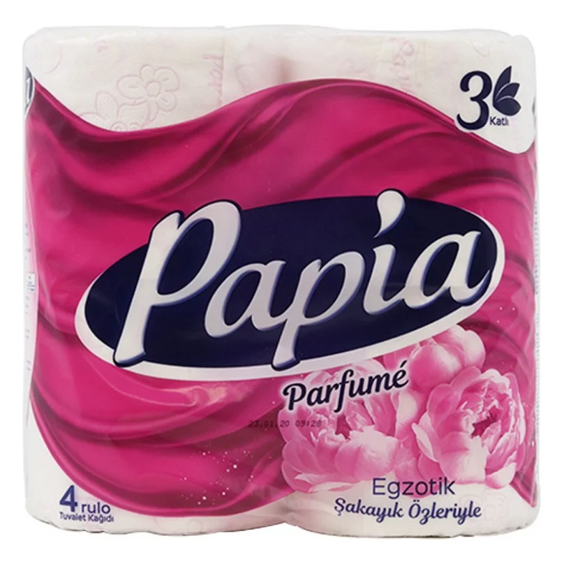 Туалетний папір Papia Parfume 3 шари 4 рулони (8690536010851)