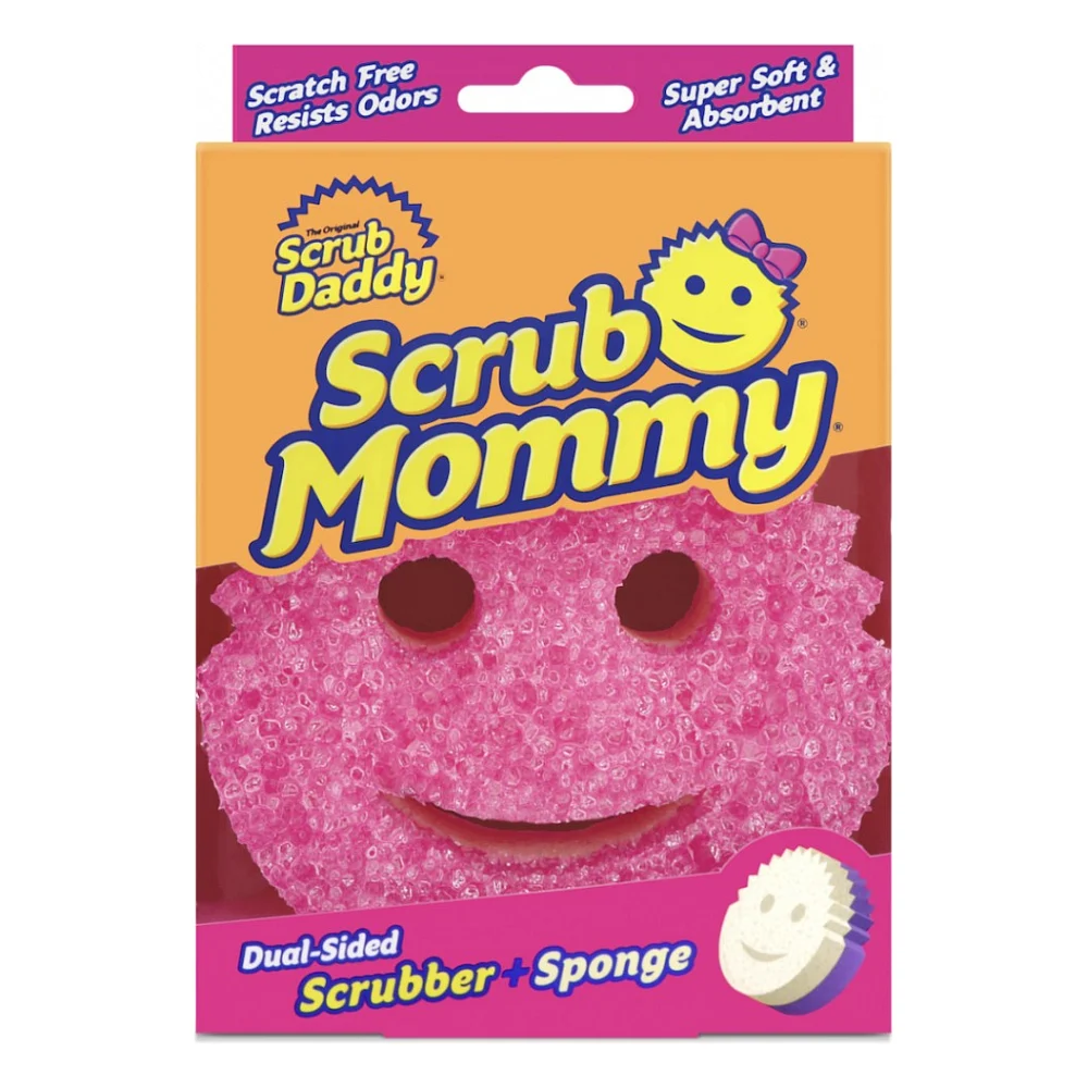 Губки кухонні Scrub Daddy Scrub Mommy Рожево-фіолетова 1 шт. (5060481022040/5060481023900)