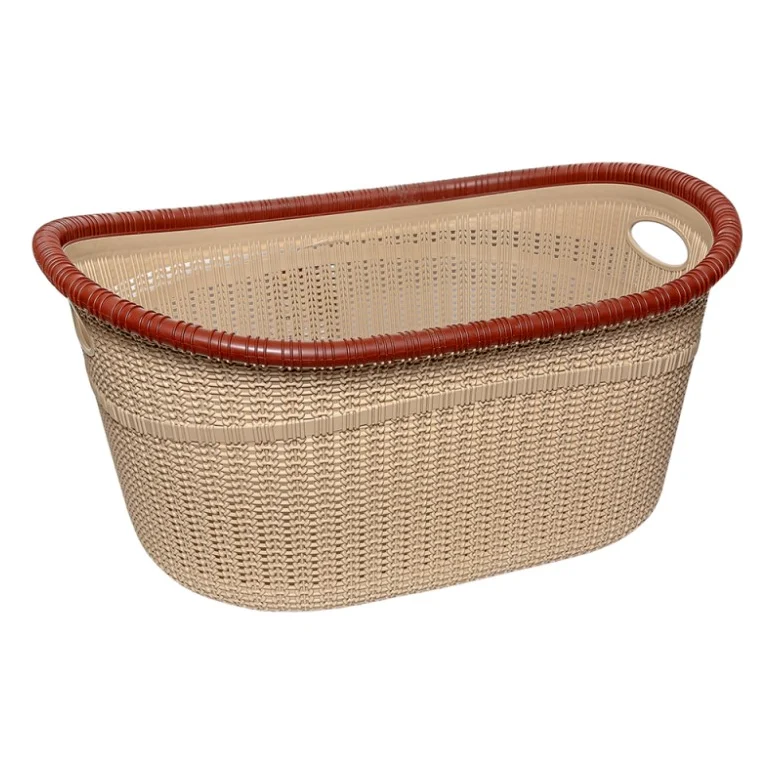 Кошик для білизни Irak Plastik Gordes бежевий 35 л (5615)