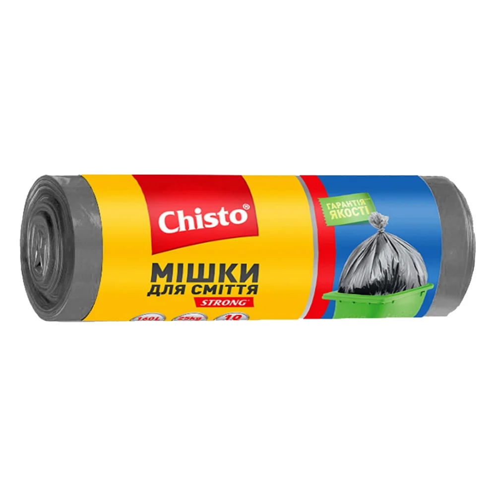 Пакети для сміття Chisto Strong 160 л 10 шт. (4823098407881)