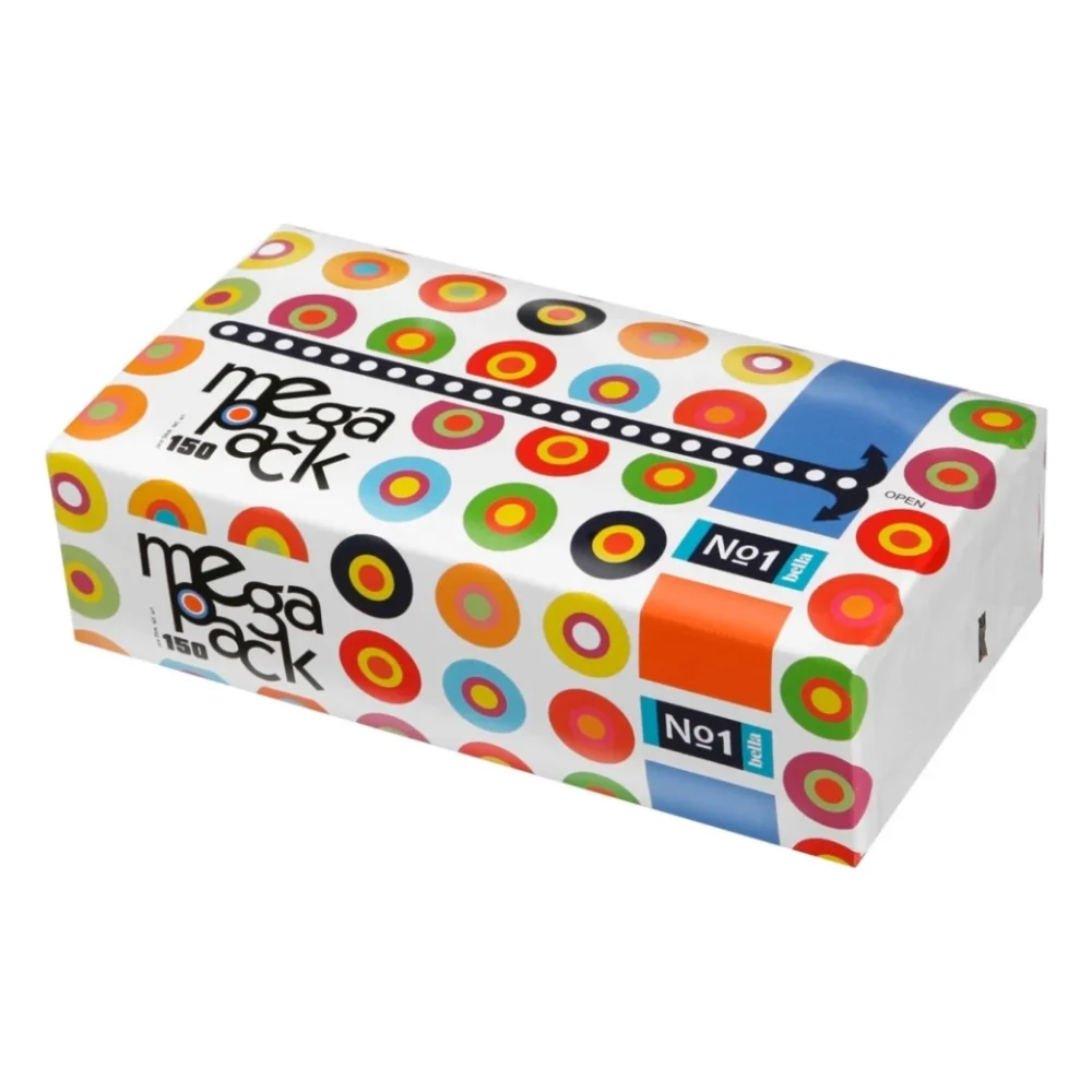Серветки косметичні Bella №1 Mega Pack 2 шари 150 шт. (5900516421281)