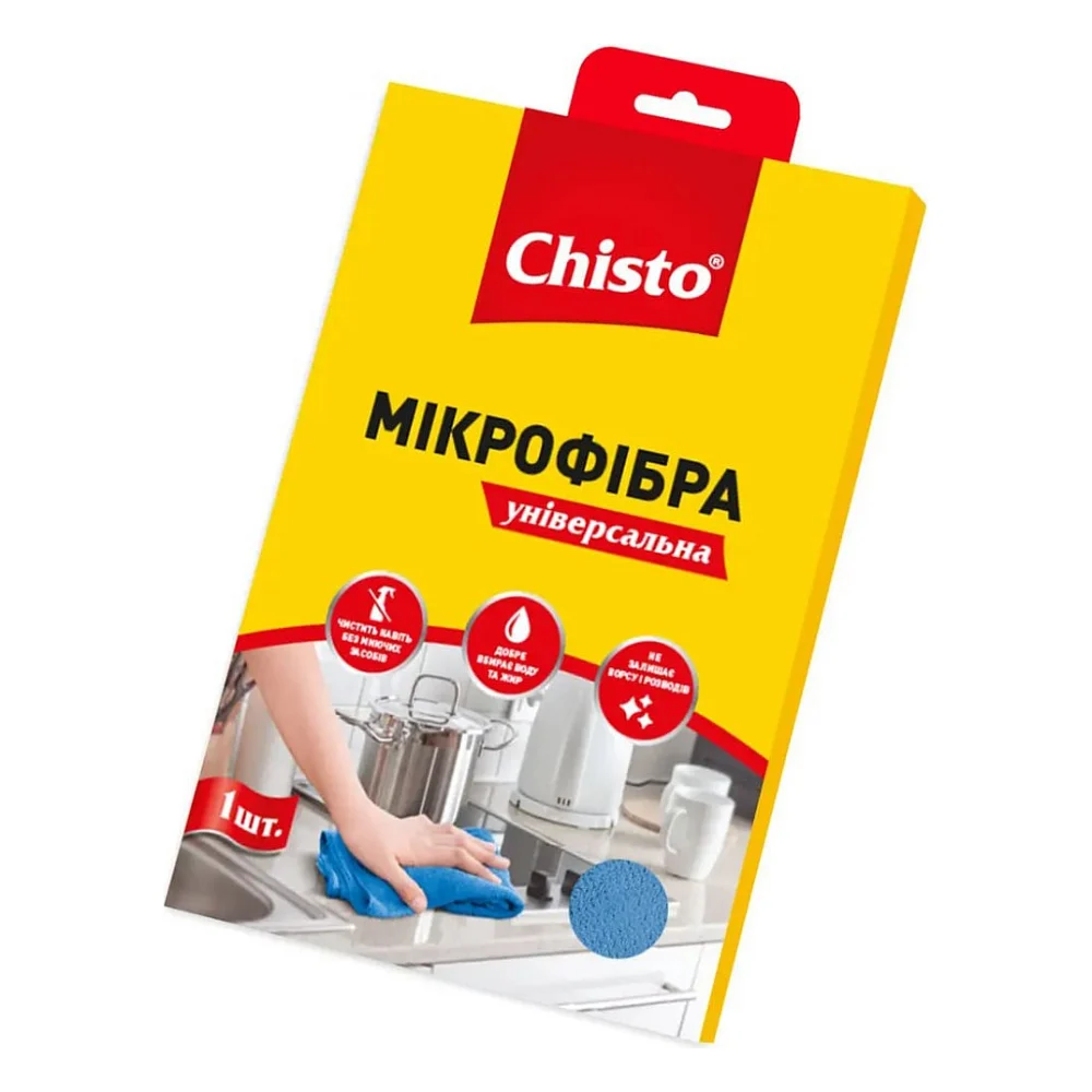 Серветки для прибирання Chisto Мікрофібра Універсальна 1 шт. (4820164151068)