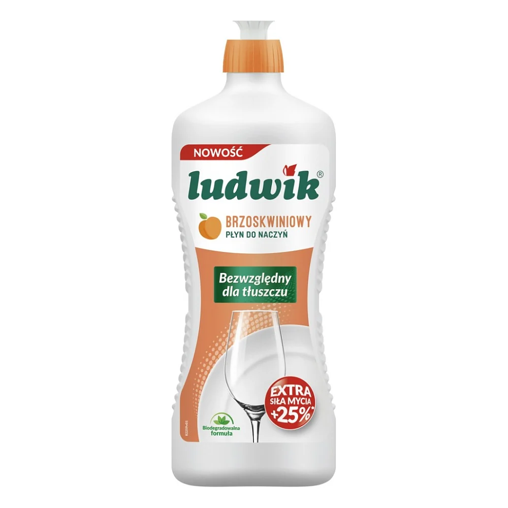 Засіб для ручного миття посуду Ludwik Персик 900 г (5900498028256)