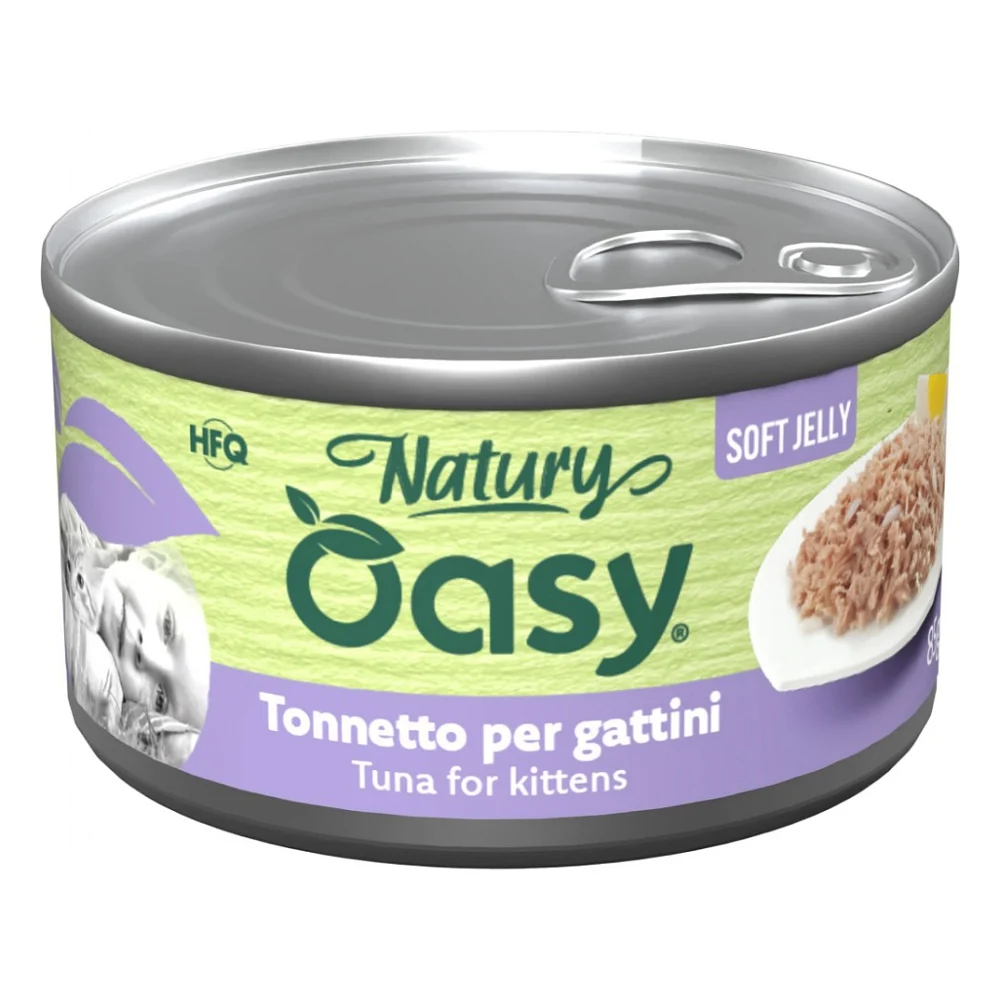 Консерви для котів OASY Wet Natury Kitten з тунцем 85 г (8054329512715)