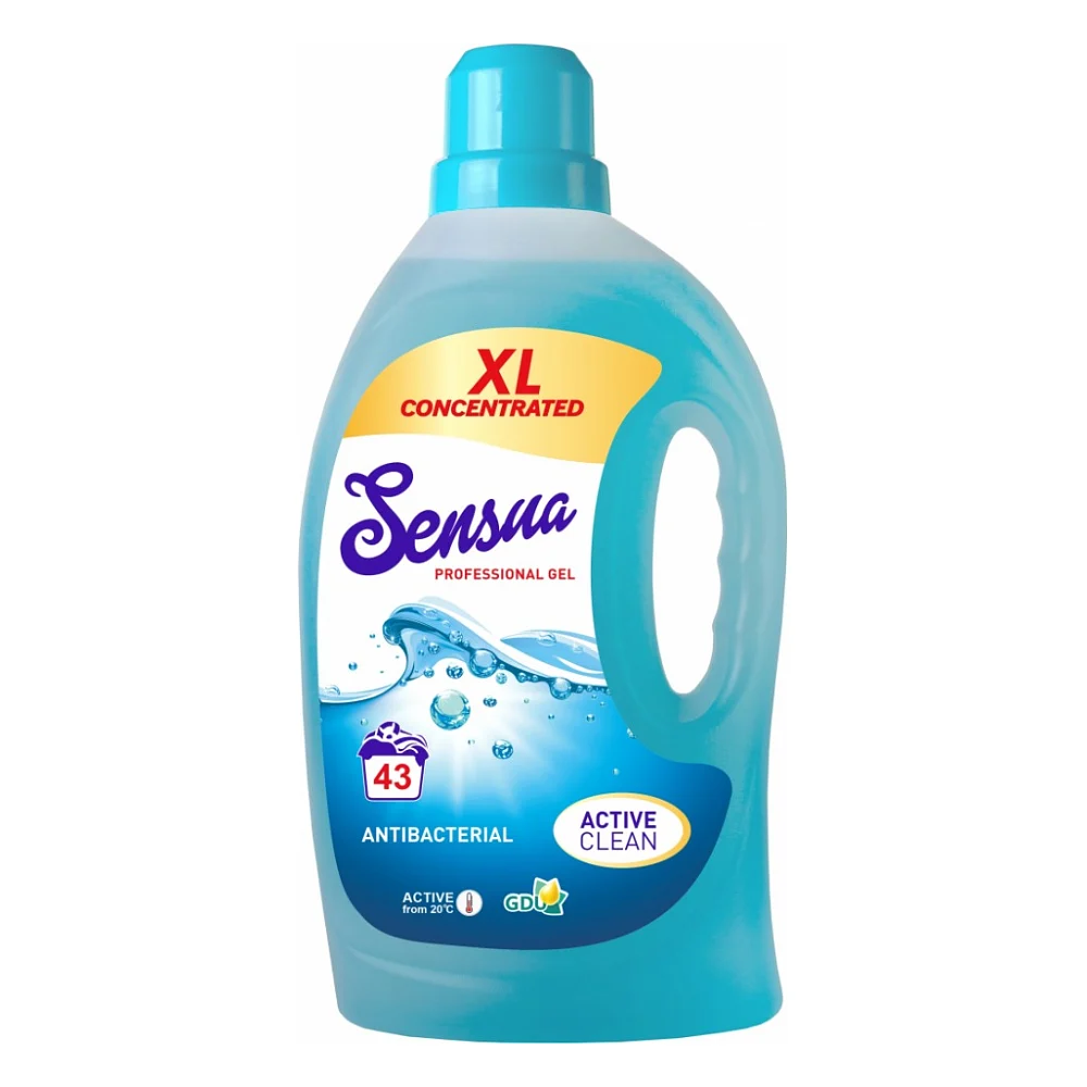 Гель для прання Sensua Professional Gel Antibacterial для всіх типів тканин і кольорів 1.5 л (4820167005467)