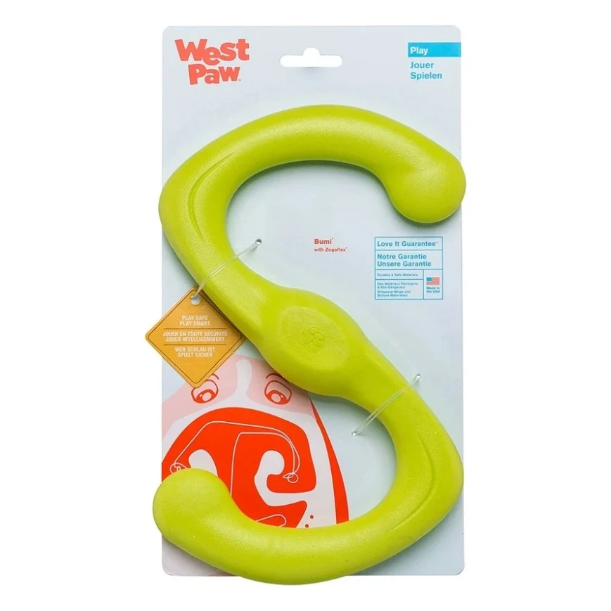 Іграшка для собак West Paw Бумі S-подібна 24 см зелена (0747473621539) — фото 2