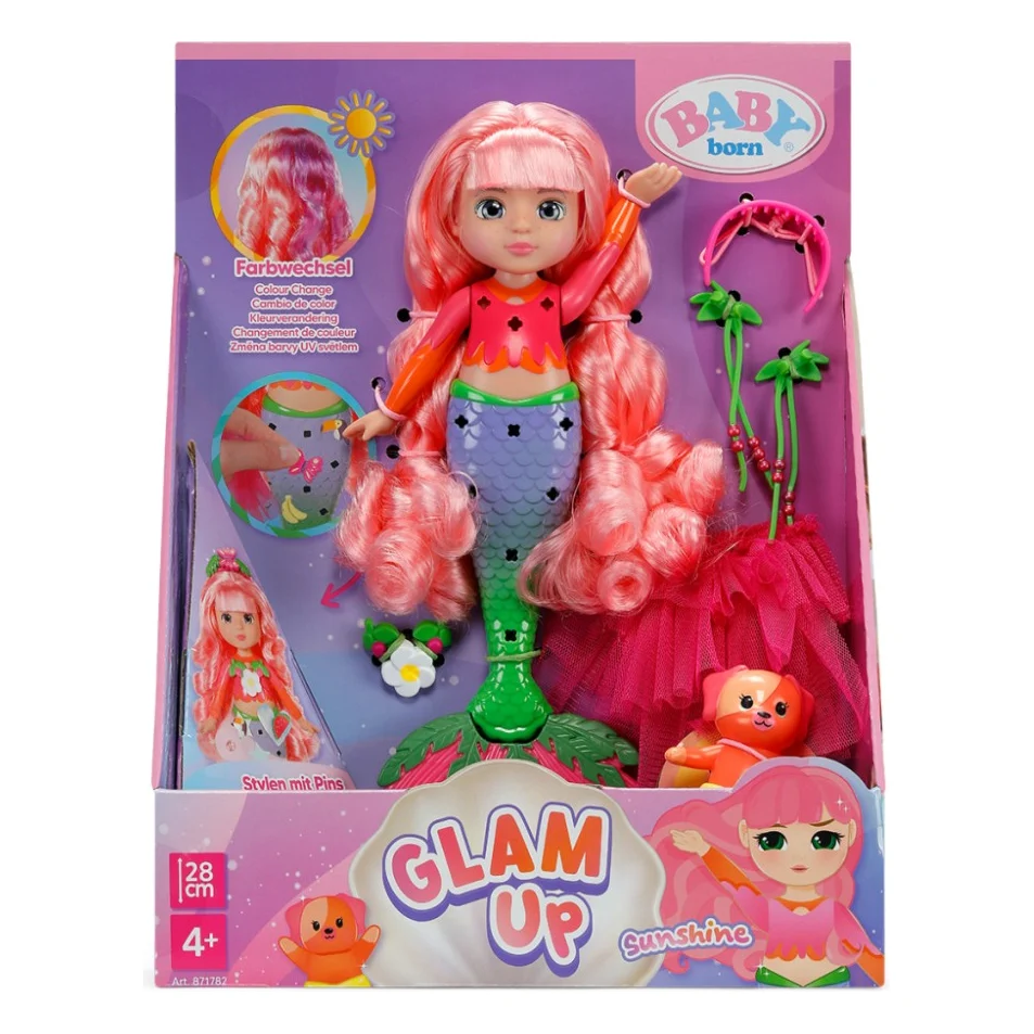 Лялька Zapf Baby Born серії Glam Up – Русалонька Саншайн 28 см (871782) — фото 7