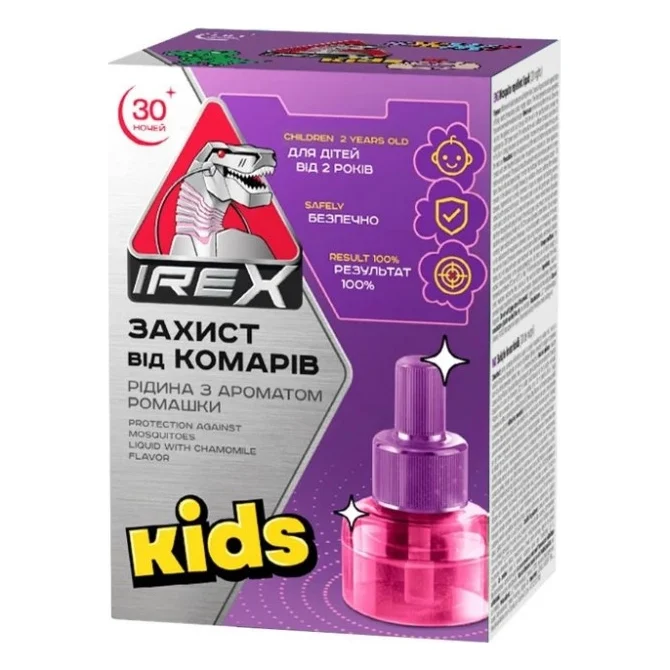 Рідина для фумігатора iRex Kids Від комарів 30 ночей (4820184442450)