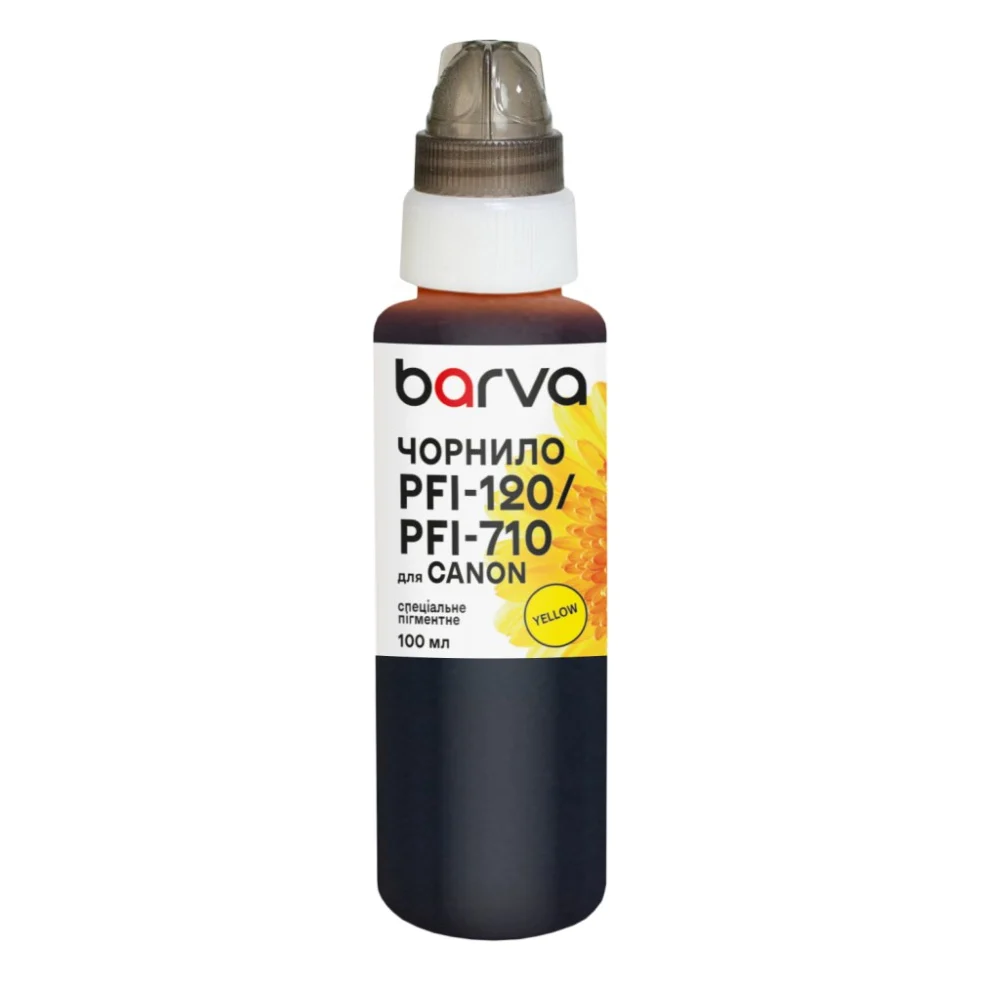 Чорнило Barva Canon PFI-120/PFI-710 100 мл, special, pigmented yellow (C120-897e)