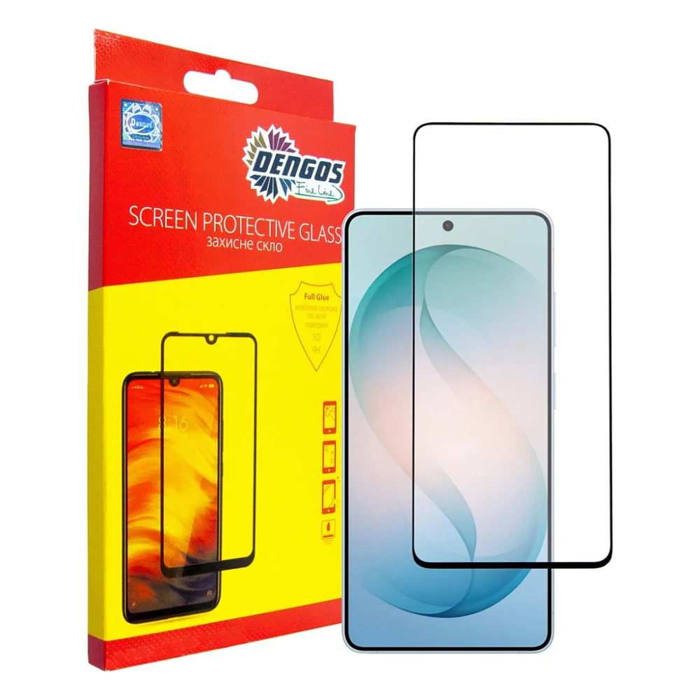 Скло захисне Dengos Full Glue Samsung Galaxy S26 Ultra Black (TGFG-444)