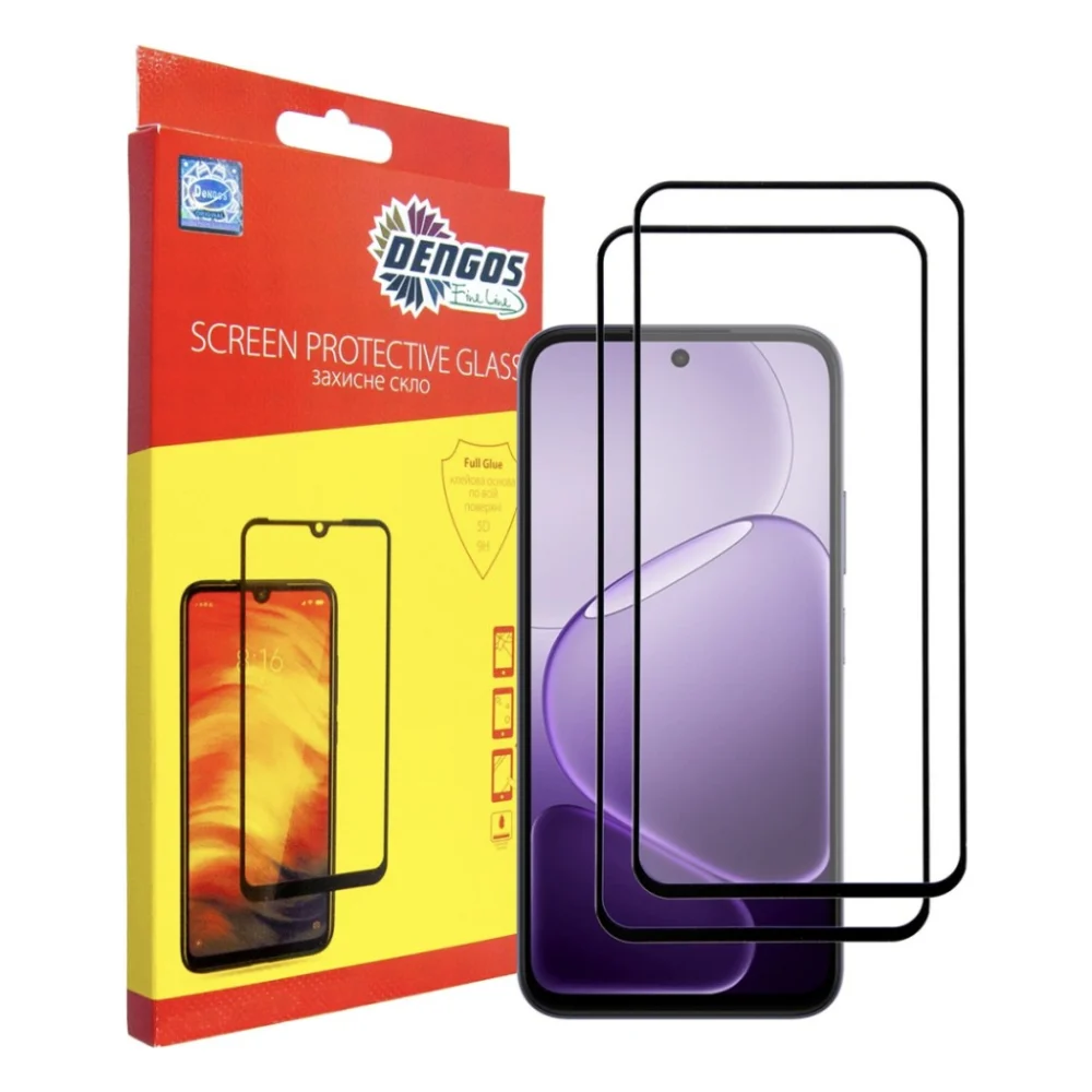 Скло захисне Dengos OPPO A6x 4G / A6k 4G / A6 4G Black 2 pcs (DG-TG2P-95)