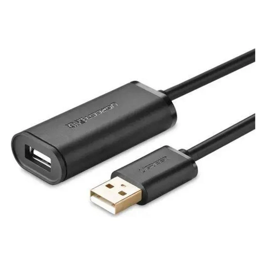 Дата кабель USB 2.0 AM to AF 5.0m Active black Ugreen (10319)