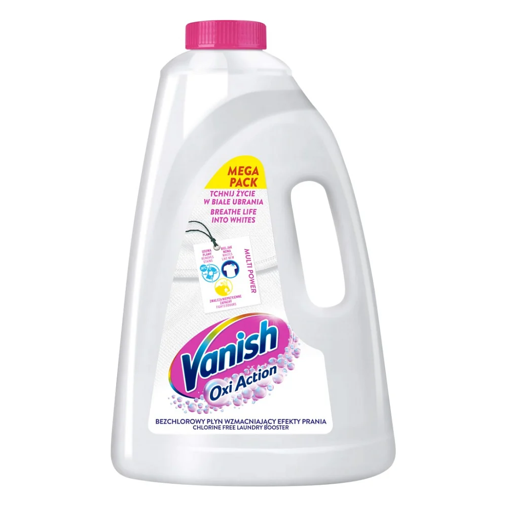 Засіб для видалення плям Vanish Oxi Action Кришталева білизна 3 л (5908252014033/5908252018079)