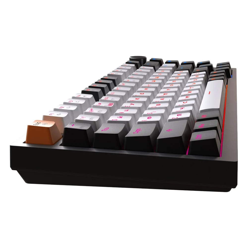 Клавіатура GamePro Asgard Valhalla QLAB Sakura Switch RGB Bluetooth/Wireless/USB-C UA Black (MK160-B-QS-PRO) — фото 4