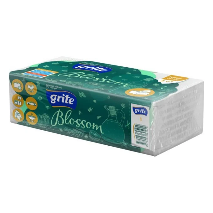 Паперові рушники Grite Blossom 2 шари 120 листів (4770023625929/4770023346299)