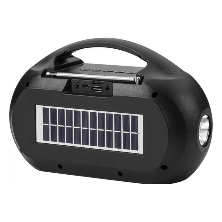 Акустична система NEWVEW NV-V50 Solar Panel/BT/USB/TF/FM/AUX Black (NWVW-NV-V50-BK) — фото 2