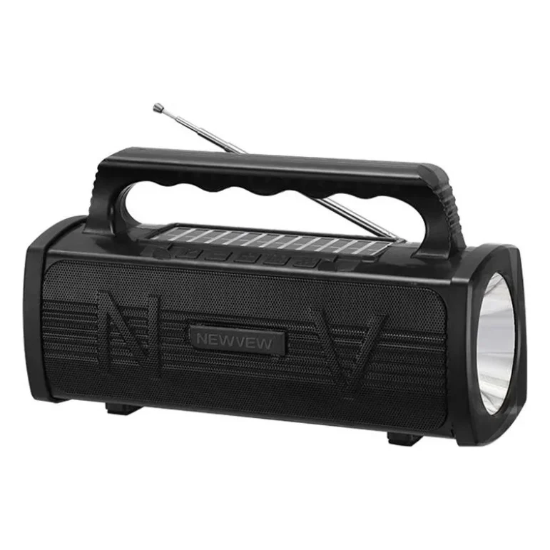 Акустична система NEWVEW NV-9010 Solar Panel/BT/USB/TF/FM Black (NWVW-NV-9010-BK)