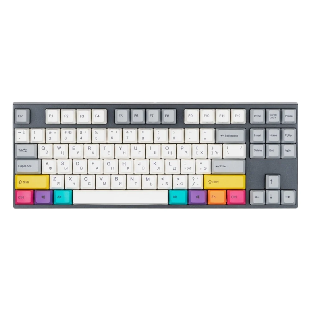 Клавіатура Varmilo APT87 CMYK K-Prestige Silent Wireless White Led UA (A92A024F8A5A17A007)
