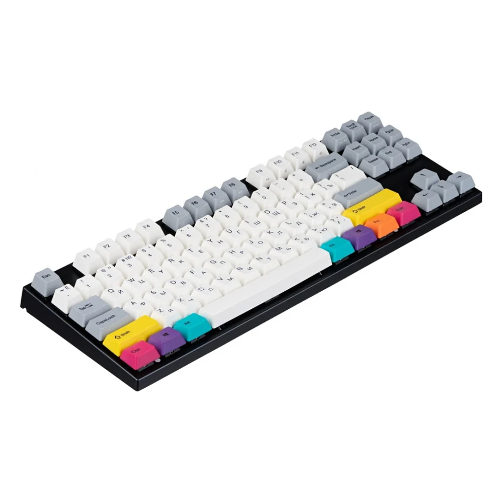 Клавіатура Varmilo APT87 CMYK K-Prestige Silent Wireless White Led UA (A92A024F8A5A17A007) — фото 4