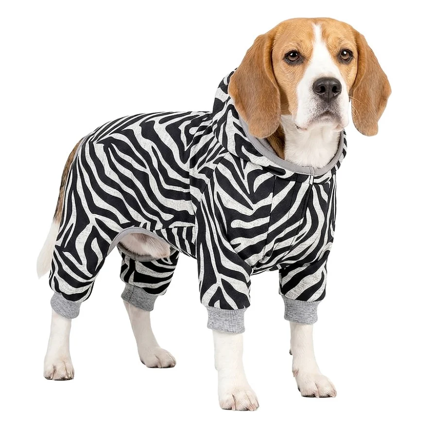 Комбінезон для тварин WAUDOG Clothes "Зебра" софтшелл L55 (312-0055) — фото 3
