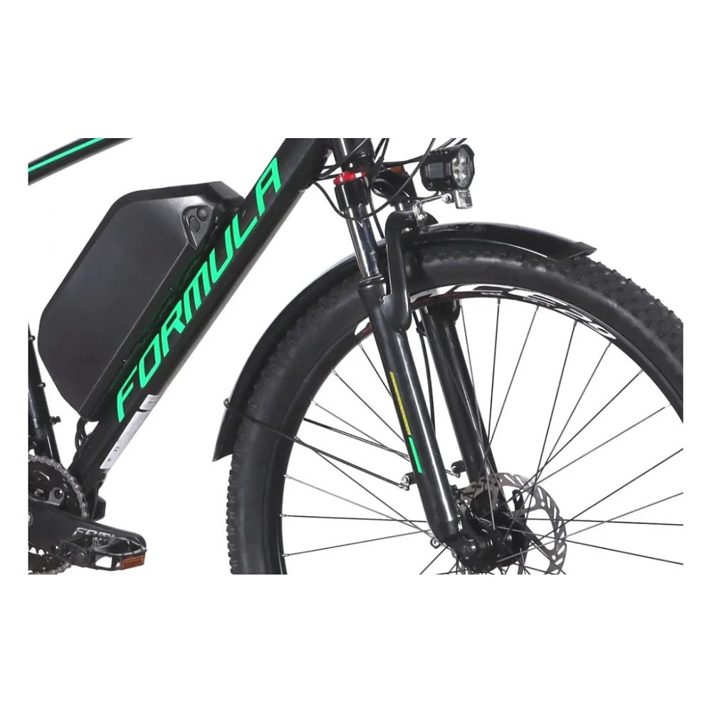 Електровелосипед Formula eCURSOR MAN AM DD 29" 19" 48B 17.5А*г 500Вт 2026 чорно-зелений (ELB-FR-29-244) — фото 5