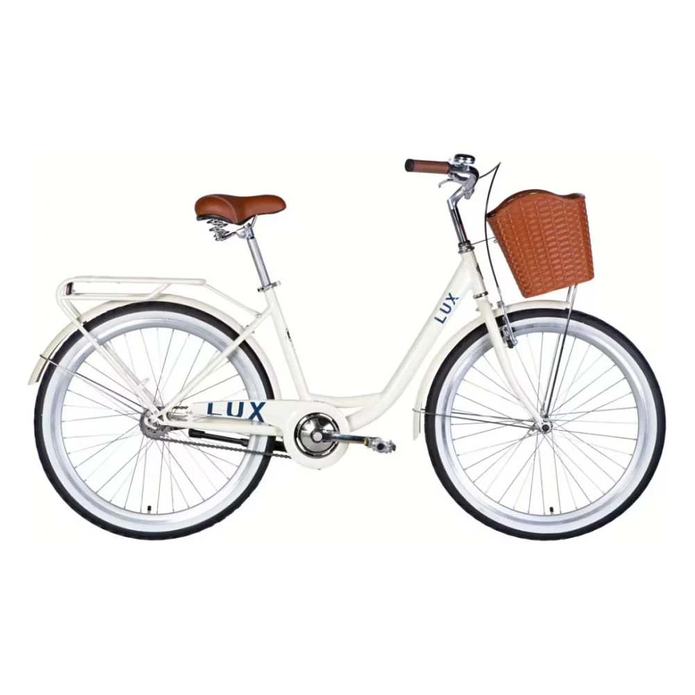 Велосипед Dorozhnik 26" LUX Velosteel рама-17" ST 2026 слонова кістка (OPS-D-26-365)