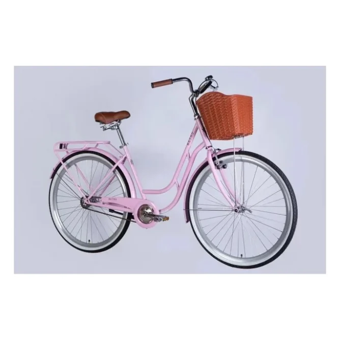 Велосипед Dorozhnik 28" RETRO Velosteel рама-19" ST 2025 рожевий (OPS-D-28-429) — фото 7