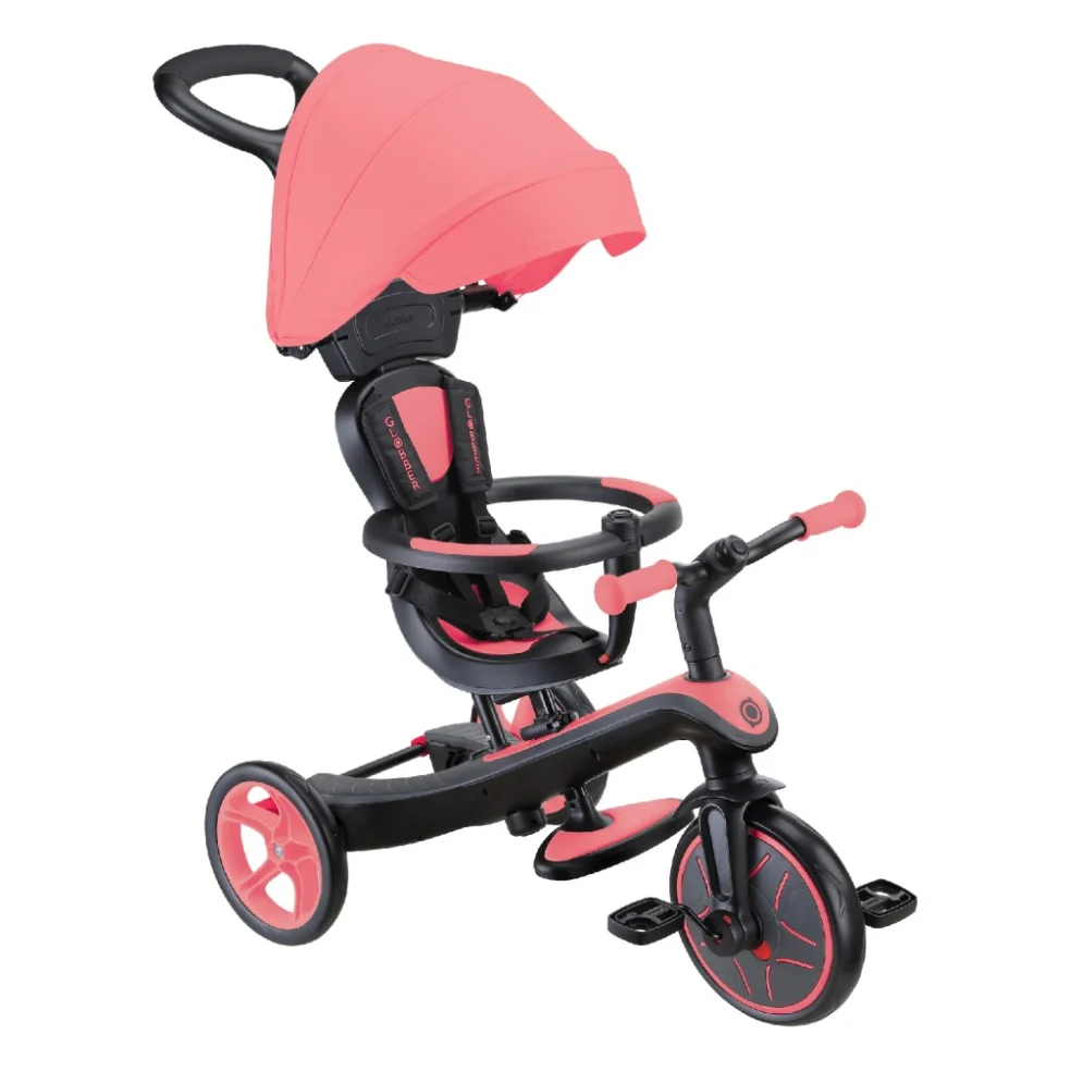 Дитячий велосипед Globber Explorer Trike 4 в 1, рожевий (634-110)