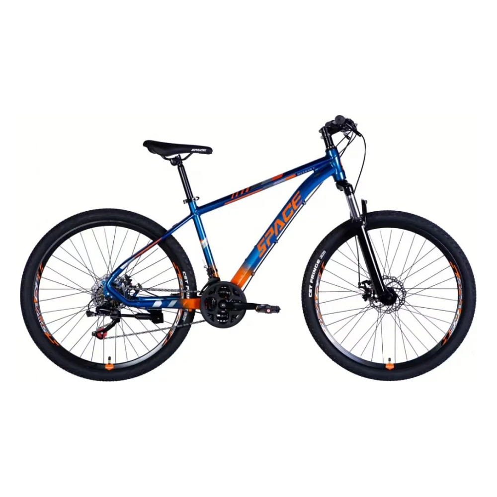Велосипед Space 27.5" MERCURY DD FR рама-17" AL 2026 синьо-помаранчевий (OPS-SP-27.5-073)