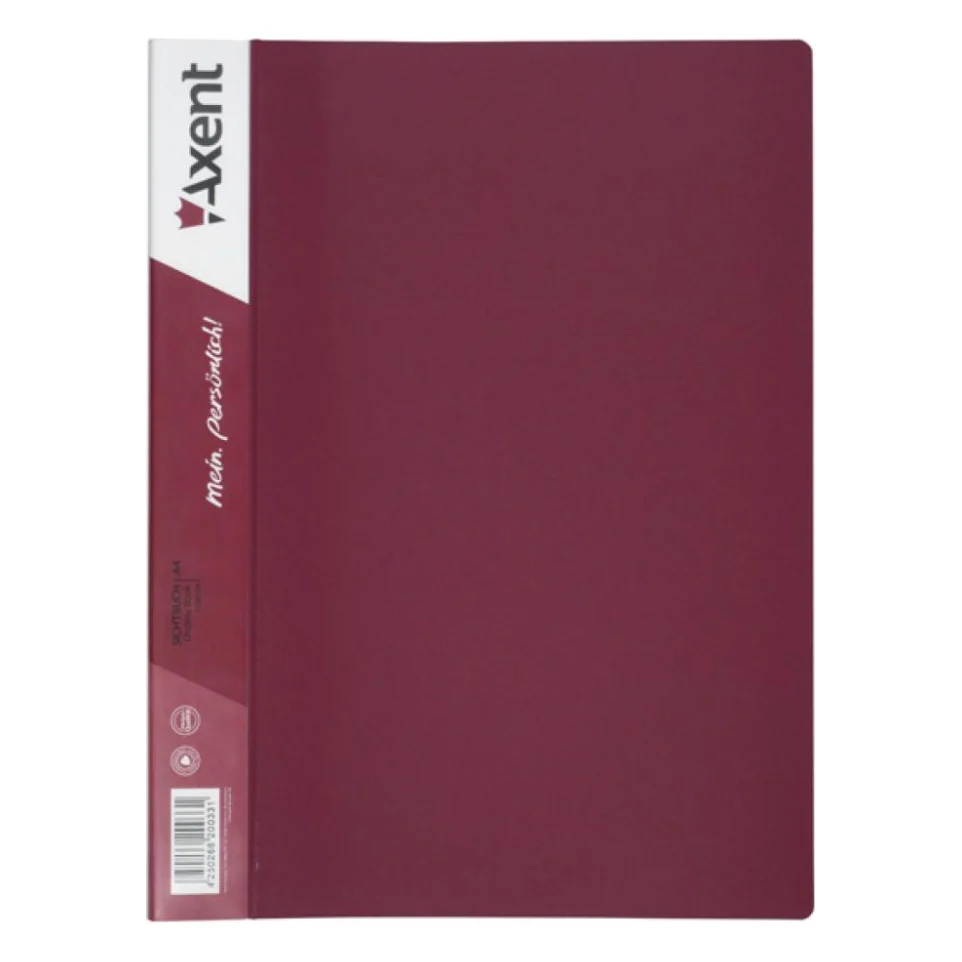 Папка з файлами Axent 30 sheet protectors, burgundy (1030-04-А)