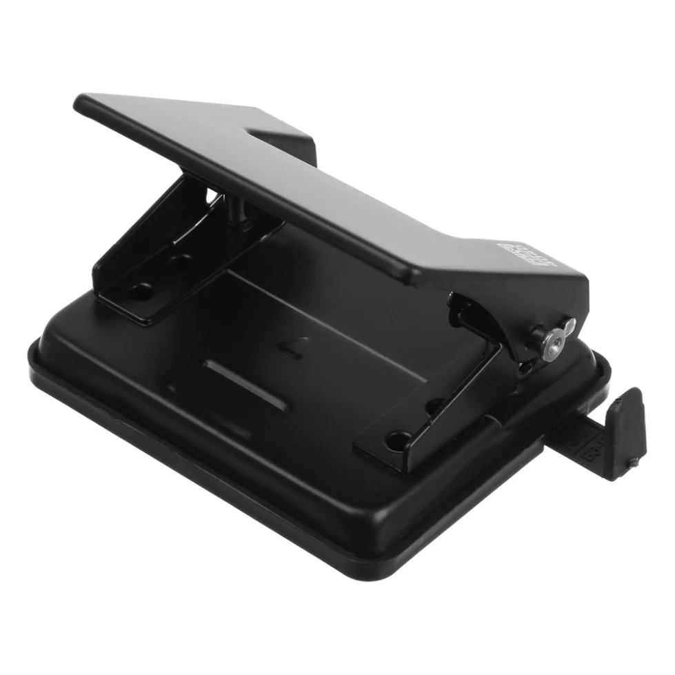 Діркопробивач Buromax металевий JOBMAX, до 20 аркушів, 110 х 90 х 75мм, чорний (BM.4040-01) — фото 2