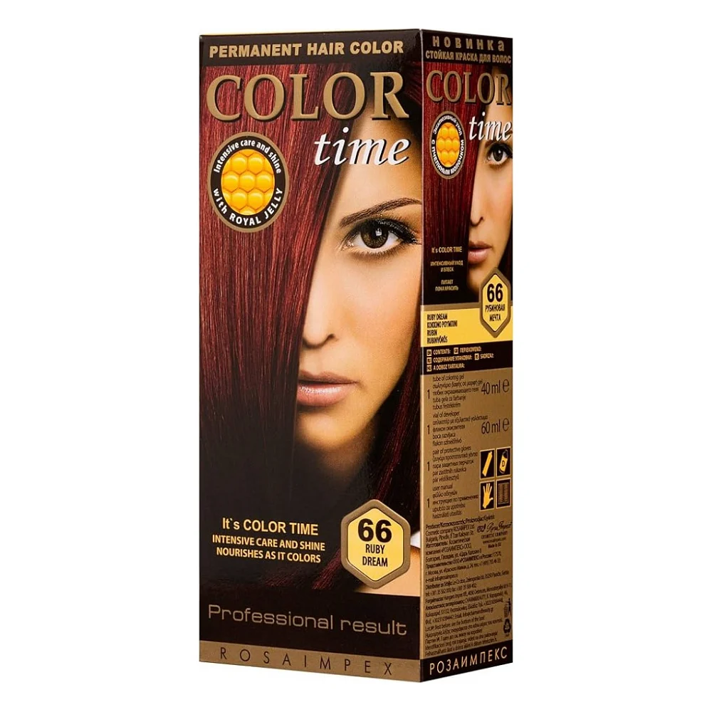 Фарба для волосся Color Time 66 - Рубінова мрія (3800010502573)