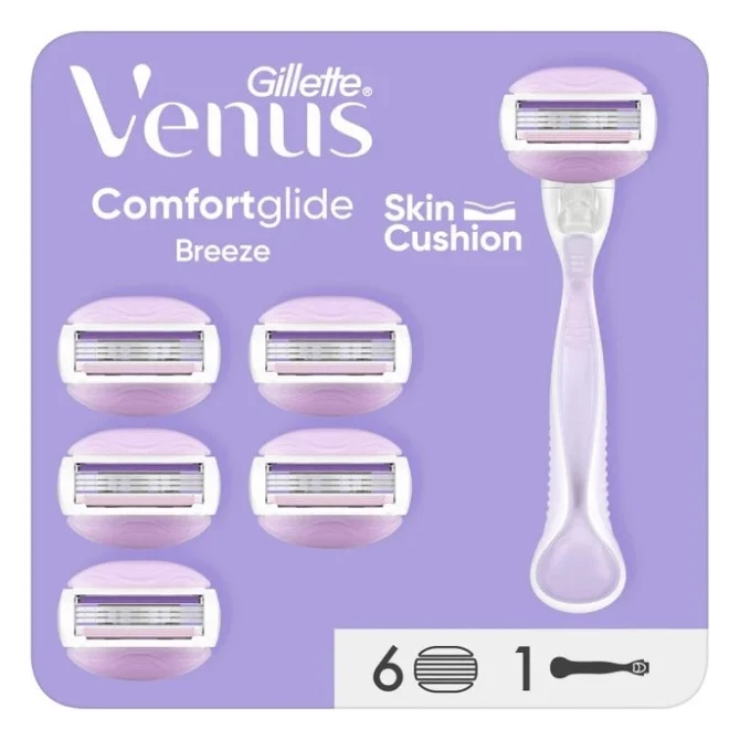 Бритва Gillette Venus ComfortGlide Breeze з 6 змінними картриджами (8006540854860)