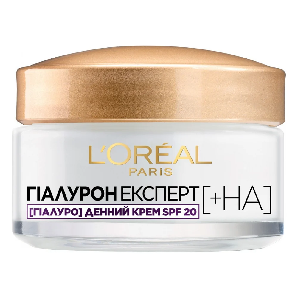 Крем для обличчя L'Oreal Paris Денний Гіалурон Експерт Відновлювальний Зволожуючий Догляд із захистом SPF 20 50 мл (3600523775675)