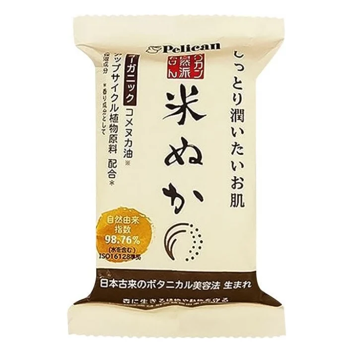 Тверде мило Pelican Natural Rice Bran Soap 100 г (4976631479491)