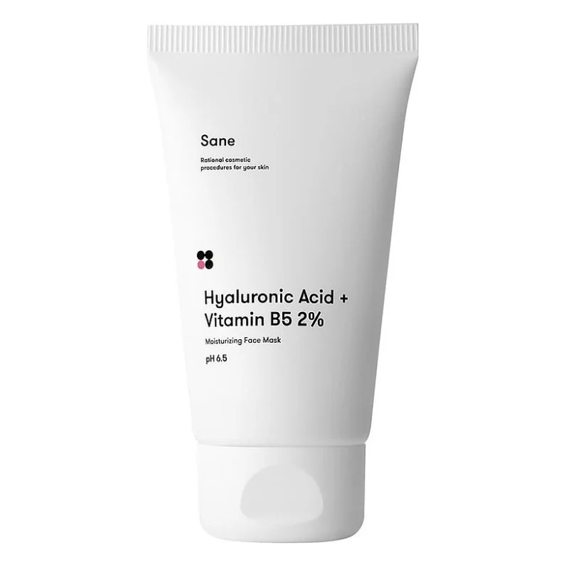 Маска для обличчя Sane Hyaluronic Acid + Vitamin B5 Moisturizing Face Mask З гіалуроновою кислотою 75 мл (4820266830205)