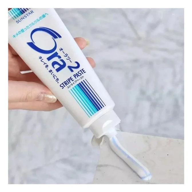 Зубна паста Sunstar Ora2 Stripe Paste Подвійний кальцій 140 г (4901616009356) — фото 4