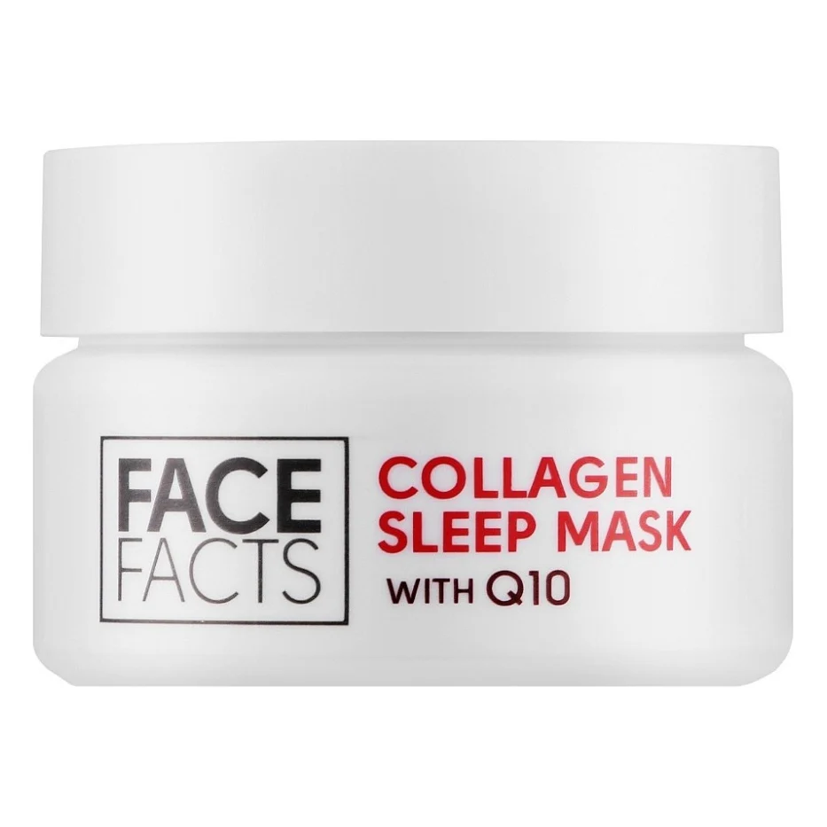 Маска для обличчя Face Facts Collagen & Q10 Sleep Mask Нічна з колагеном та коензимом Q10 50 мл (5031413917185)