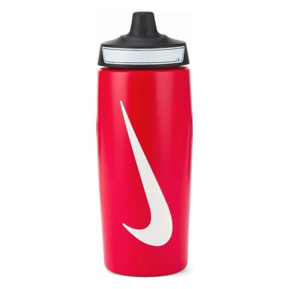 Пляшка для води Nike REFUEL BOTTLE GRIP 18 OZ N.100.9955.636.18 червоний, білий, чорний 532 мл (887791762092)
