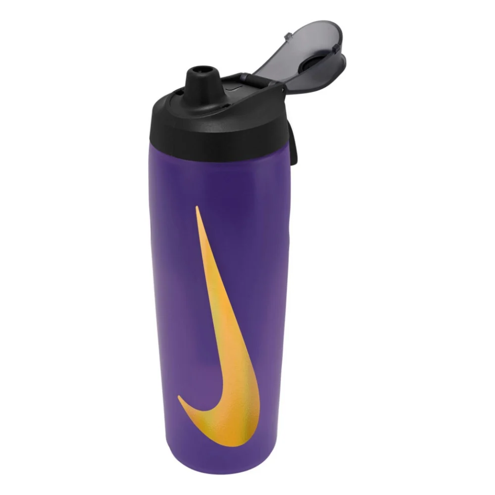 Пляшка для води Nike REFUEL BOTTLE LOCKING LID 24 OZ N.100.7668.501.24 фіолетовий, жовтий, чорний 709 мл (887791745231) — фото 3