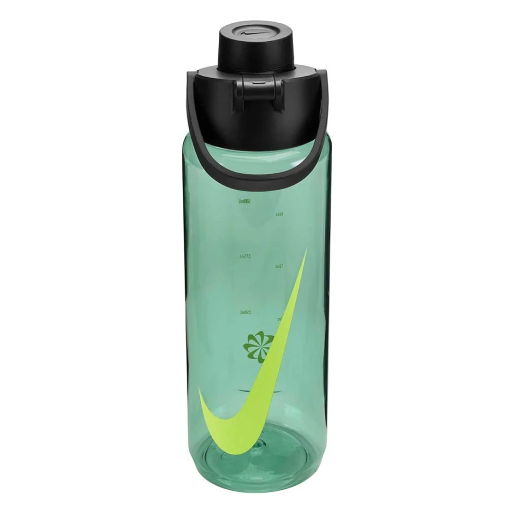 Пляшка для води Nike TR RENEW RECHARGE CHUG BOTTLE 24 OZ N.100.7636.011.24 зелений, чорний 709 мл (887791805515)
