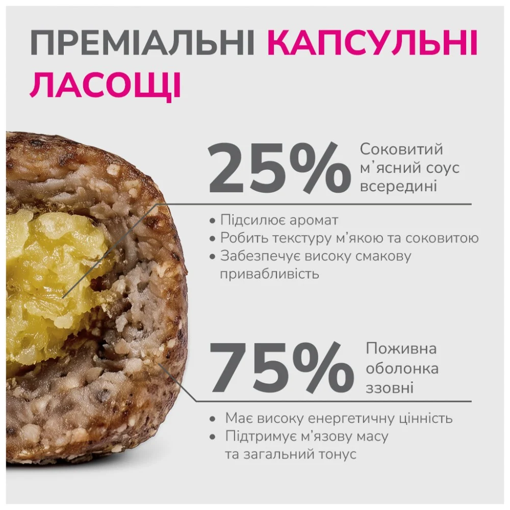Ласощі для собак LK Baits Pet Nutrigo Treat Veal з яловичиною та качиним соусом (O 12 мм) 150 г (7777013) — фото 3