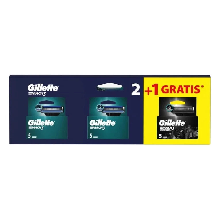 Змінні касети Gillette Mach3 10 шт. + Mach3 Charcoal 5 шт. (8700216876094)